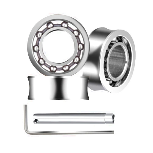 MAGICYOYO Unresponsive Yoyo Bearings - Pack of 3 Stainless Steel U Type Professional 10 Ball Yoyo Bearings for with Bearing Revomal