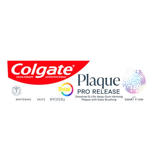 Colgate Total Plaque Pro Release Whitening Toothpaste, Whitening Anticavity Toothpaste, Helps Reduce Plaque and Whitens Teeth, 1 Pack, 3.0 Oz Tube