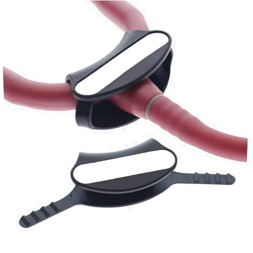 Specialist ID 2 Pack - Yoke Stethoscope ID Tag for Cardio Steth Sizes - Blank with Write on Surface for Customizing and Personalizing (Compatible with Cardio/Cardiology) by Specialist ID (Black)