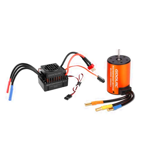 GoolRC Upgrade Waterproof 3650 3900KV Brushless Motor with 60A ESC Combo Set for 1/10 RC Car Truck