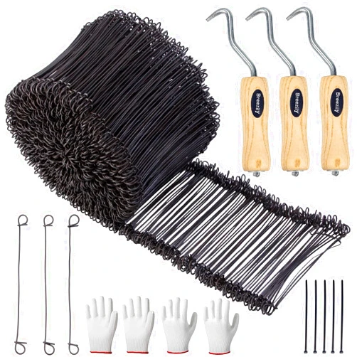 Breezliy 1000Pcs Wire Tie Rebar Wire Bar Ties 6.1