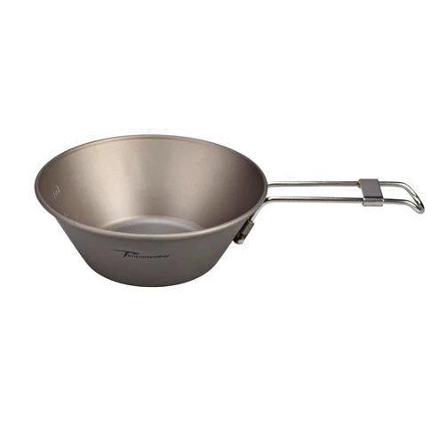 Timberbrother Titanium Sierra Cup Ultralight Foldable Titanium Camping Bowls for Outdoor 300Ml Titanium Pot