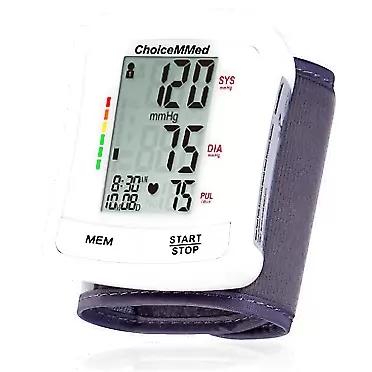 CHOICEMMED Wrist Blood Pressure Monitor - BP Cuff Meter with Display - Blood Pressure Machine up 5.3