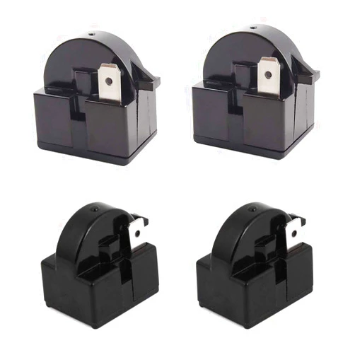 Tatoko 4 PCS QP2-4R7 4.7 Ohm 1 Pin Refrigerator PTC Starter Relay Black