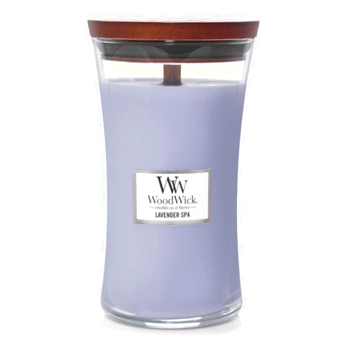 Woodwick Candle, Large, Lavender Spa 21.05oz