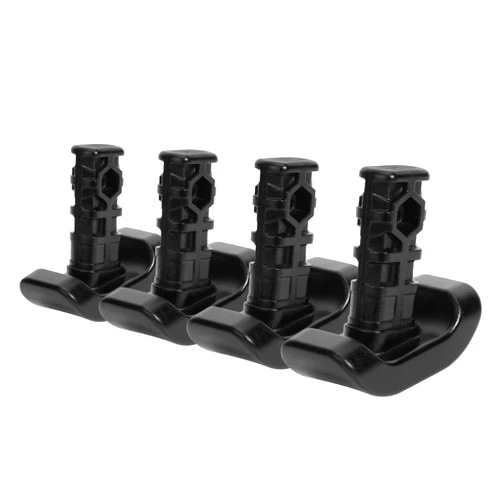 Hiumtree 4 Pcs Replacement Ski Glides Black Walker Ski Glide Compatible with Stander EZ Fold-N-Go Walker, Able Life Space Saver Walker and Signature Life Elite Travel Walker