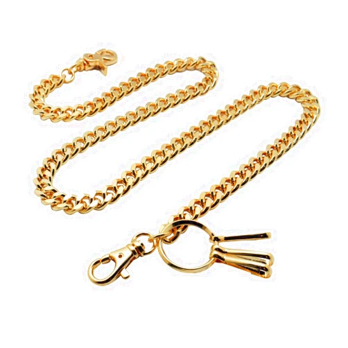 UNIQSUM Basic Curb Cuban Link wallet chain Swivel Trigger snap Biker Punk Key chain