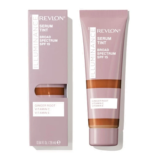Revlon Illuminance Tinted Serum, Triple Hyaluronic Acid, Evens Out Skin Tone Over Time and Hydrates All Day, SPF 15, 601 Soft Nutmeg, 0.94 fl oz.
