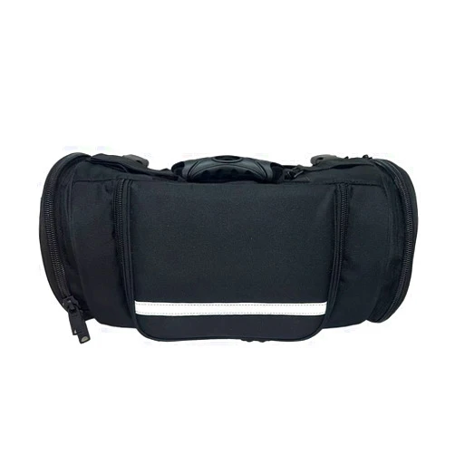 IND STURGIS LLC Motorcycle Back Roll Bag Touring Traveler Tour Trunk Bag, Black