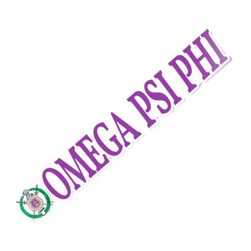 Desert Cactus Omega Psi Phi Sticker OPP Omega Man Divine Nine D9 Name Logo Vinyl Decal Laptop Water Bottle Car Scrapbook (8 inch)