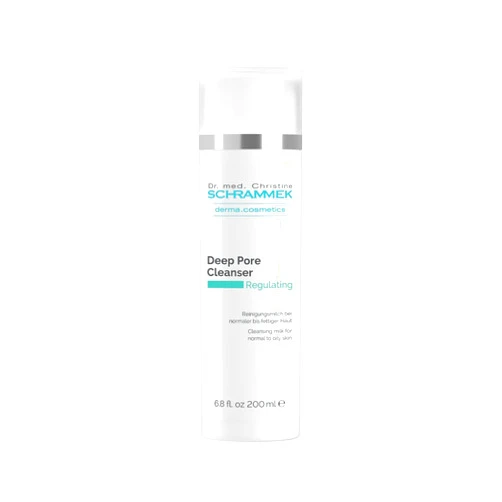 Schrammek Deep Pore Cleanser (6.8 fl oz) - Cleansing Milk for Normal to Oily Skin - Cleanses Without Drying Out the Skin - Makeup Removal - No Parabens - Facial Cleanser - Face Wash - Skin Care - Dr