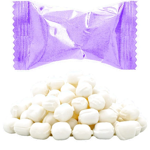 Fruidles Lavender Buttermints, Mint Candies, After Dinner Mints, Butter Mint Candy, Kosher Certified, Fat-Free, Individually Wrapped (55 Pieces)