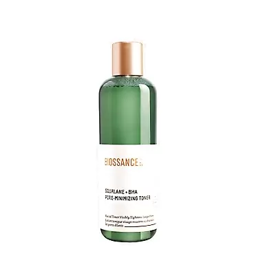 Biossance Squalane + BHA Pore Minimizing Toner. Get Visibly Clearer, Smaller-Looking Pores. Gently Exfoliates and Hydrates for Smooth, Refreshed Skin (4.5 fl oz)