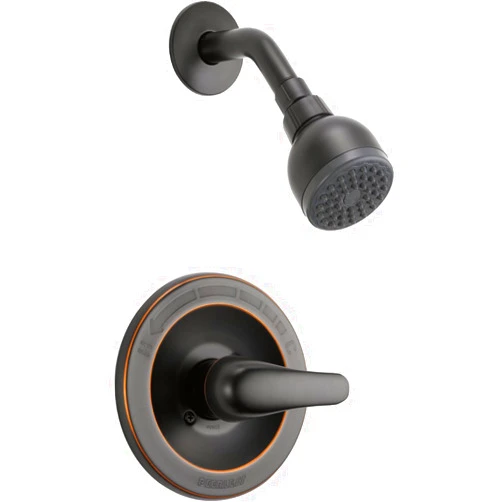 DELTA Peerless Single-Handle Shower Faucet Trim Kit with Single-Spray Touch-Clean Shower Head, Oil-Rubbed Bronze PTT188740-OB (Valve Not Included)