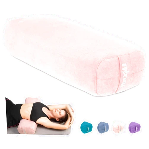 Yes4All Triple-Layer Sponge Yoga Bolster Pillow for Restorative Yoga & Meditation - Versatile Yoga Support Pillow, Balance & Poses Modification