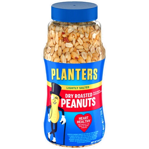 Planters Lightly Salted Dry Roasted Peanuts, 16.0 oz Jar (Pack of 6) Lightly Salted Dry Roasted 1 Pound (Pack of 6)
