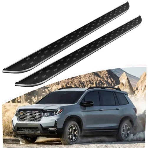 HawkstoneGroup 2 Pcs Running Boards Fit for Honda Passport 2019 2020 2021 2022 2023 2024, Fixed Side Step Bar Pedal Protector, Brackets Included (16)