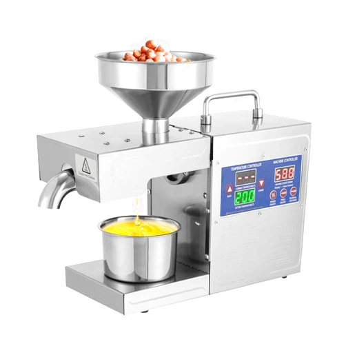 Fifizoo Oil Press Machine, 820W Cold & Hot Press Oil Machine, Organic Oil Expeller, Commercial Automatic Oil Press Extractor with Timer, 122-446℉Temperature Adjustable, Stainless Steel Oil Press Machine