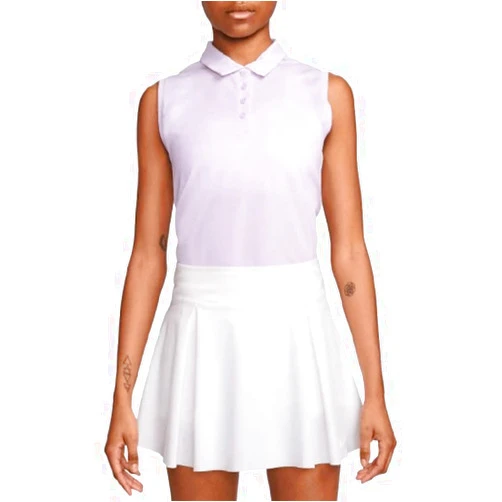 Nike Women`s Dri-Fit Victory Sleeveless Golf Polo Shirt