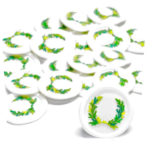 Hometu White Branch Embossed Wax Seal Stickers, Adhesive Envelope Sealing Sticker with Hand Painted Decoration for Gift, Invitaion, ，Craft Scrapbook (40Pcs/Set), HQSY-ST002CS