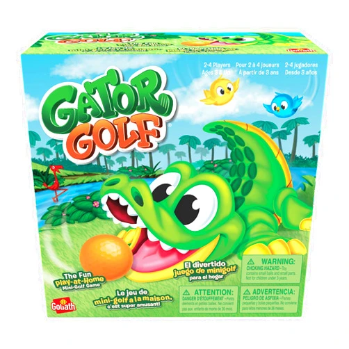 Goliath Gator Golf - Putt The Ball into The Gator's Mouth to Score Game - Trilingual