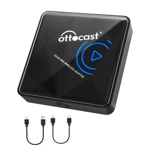 OTTOCAST CarPlay Wireless Adapter for iPhone U2-AIR Pro Wireless CarPlay Adapter Convert Wired to Wireless,Apple CarPlay Wireless Adapter 10S Connection Plug & Play No Lag for OEM Wired CarPlay Cars