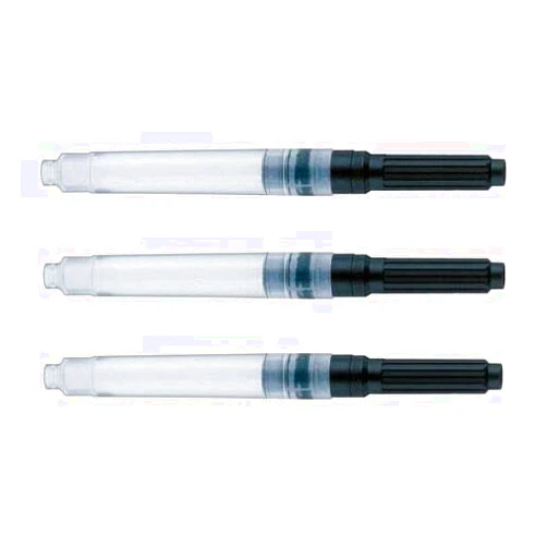 Schmidt Technologies Schmidt K1 Economy Push In Fountain Pen Ink Converter, Standard International Standard Size, (Pack of 3)