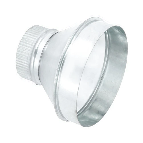 PATIKIL 7 Inch to 4 Inch Duct Reducer, Galvanized Steel Round Air Duct Reducer Crimped Pipe Increaser Adapter Connector Fitting Coupling for HVAC, Ventilation Systems