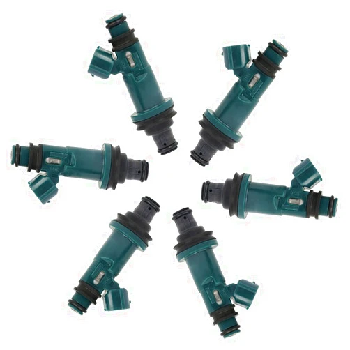 LSAILON Engine Fuel Injectors LSAILON 6 Pieces Fuel Injector fit for 99-03 for Lexus RX300 98-04 for Toyota Avalon 01-03 for Toyota Highlander 98-03 for Toyota Sienna 00-03 for Toyota Solara,2 Holes