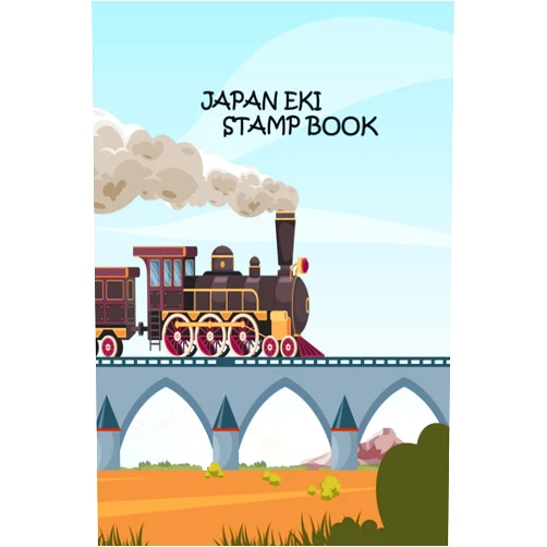 ADEM SMEATH Press Eki Stamp Book Japan: A Small Eki Station and Travel Collection Notebook to Collect Japanese Railway and Travel Souvenir Stamps, Log book for Travelers and Collectors, Passport Size - cherry blossom