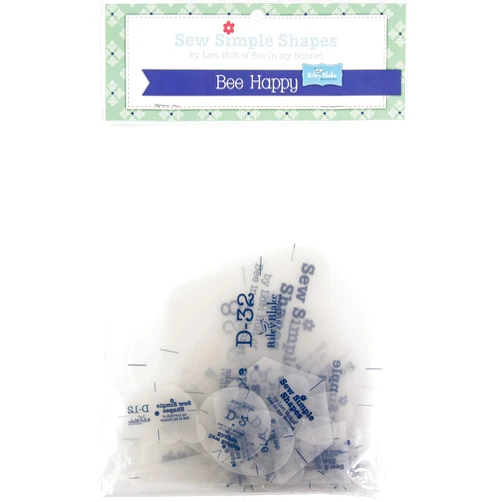 Riley Blake Designs Lori Holt of Bee in my Bonnet Template Set, Bee Happy by Lori Holt 33/Pkg