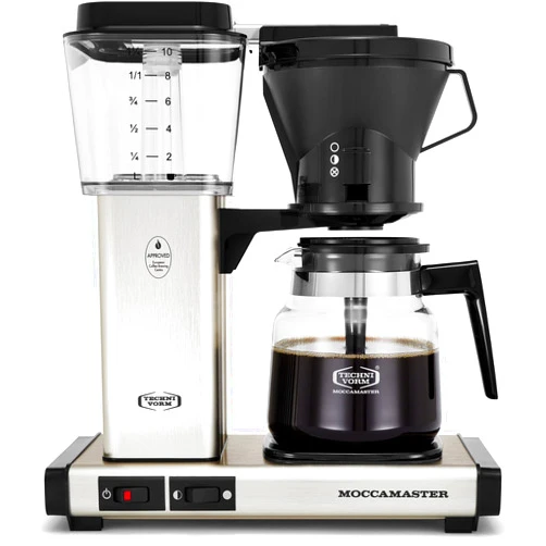 Technivorm Moccamaster Technivorm 59691 KB Coffee Brewer, 40 oz, Brushed silver , 6.5
