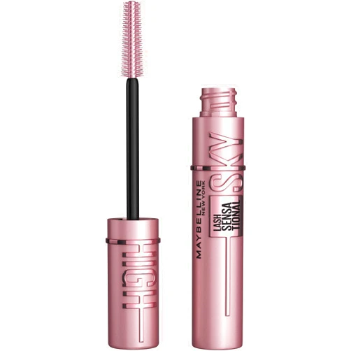 Maybelline Lash Sensational Sky High Washable Mascara Makeup, Volumizing, Lengthening, Defining, Curling, Multiplying, Buildable Formula, Very Black, 1 Count