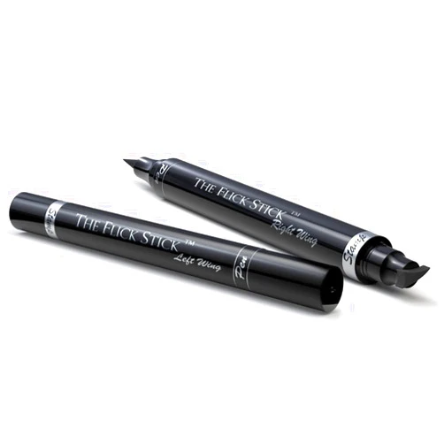 The Flick Stick Winged Eyeliner Stamp by Lovoir, Waterproof Make Up, Smudgeproof, Long Lasting Liquid Eye liner Pen, Vamp Style Wing, 2 Wingliner Pens (12mm Vintage, Midnight Black)