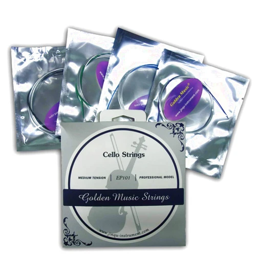 Jinqu 1/2 Cello Strings Full Set A-D-G-C Strings Steel Steel Core Nickel Alloy Wound