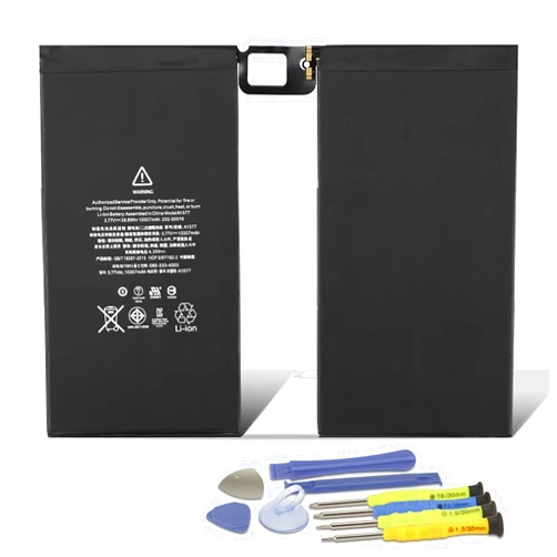MULS A1577 Tablet Battery for Apple iPad Pro 12.9” 1st Gen Wi-Fi/Cellular A1584 A1652 020-00016 ML0F2LL/A ML0F2B/A ML0F2CL/A ML0F2FD/A ML0F2TY/A ML0G2LL/A ML0G2B/A ML0G2CL/A ML0G2FD/A ML0G2TY/A