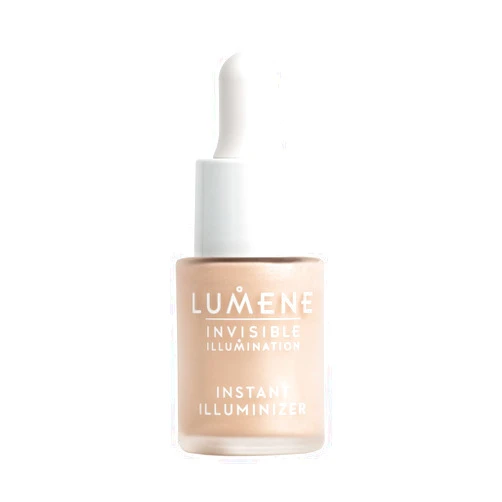 Lumene Invisible Illumination Instant Illuminizer Golden Hour - Lightweight Hydrating Liquid Highlighter - Glowing Skin Makeup Highlighter for a Natural Radiance - Highlight Illuminator (0.5 Fl Oz)