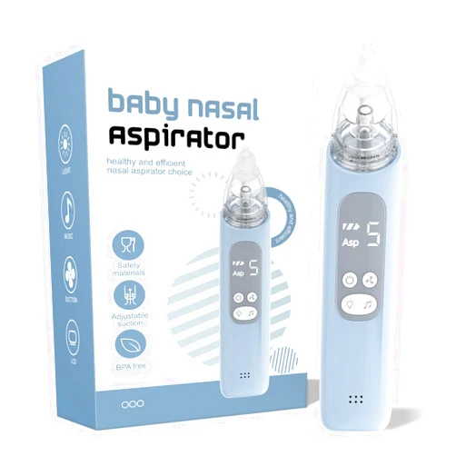 X-Bosak Baby Nasal Aspirator, Electric Nose Sucker with 5 Levels Suction, Soothing Light & Nursery Rhymes