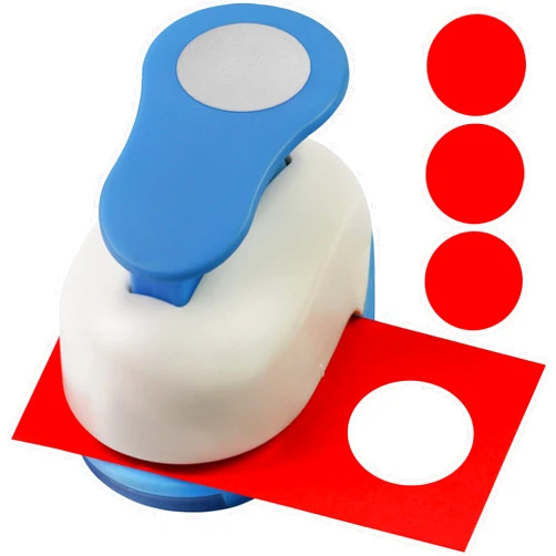 ECOHU Circle Hole Punch for Craft Sizeout 1inch, Paper Punch Shapes, Craft Lever Punch Handmade Paper, Tool Circle Punch for Scrapbook, Festival Cards, DIY Arts