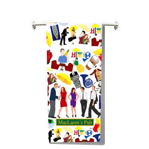LEVLO Psych TV Show Kitchen Towel Gus and Shawn Fans Gift Pineapple Psych Tea Towel Psych Shawn and Gus Housewarming Gift (Psych Towel)