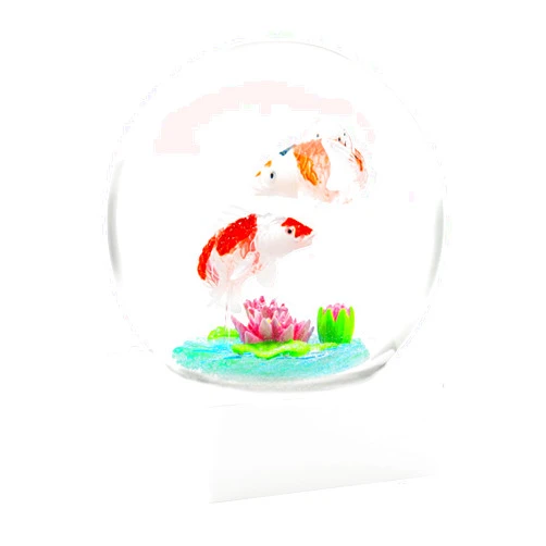 CoolSnowGlobes Koi Snow Globe