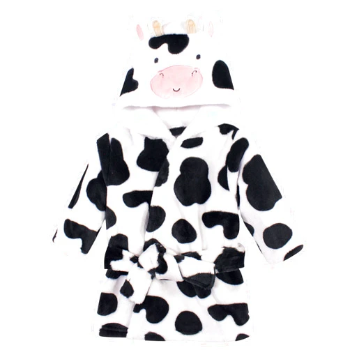 Hudson Baby Unisex Baby Plush Animal Face Bathrobe