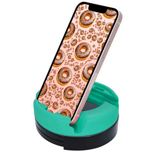 GoDonut – Phone Stand 360 Swivel – Cell Phone Holder + iPad Stand Desk Organizer - Compatible with Tablet, iPhone, Kindle & Most Smartphones – Hunter Green
