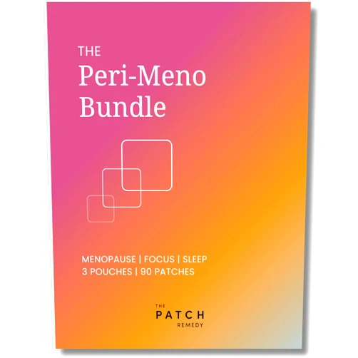 The Patch Remedy Peri-Menopause Patches Kit - Includes Menopause Patch, Sleep & Focus Patch, Easy-to-Use Transdermal Stickers, 90 Topical Patches for Women
