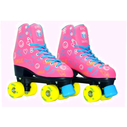 Epic Skates Blush Quad Roller Skates, Pink, Kids Size 1