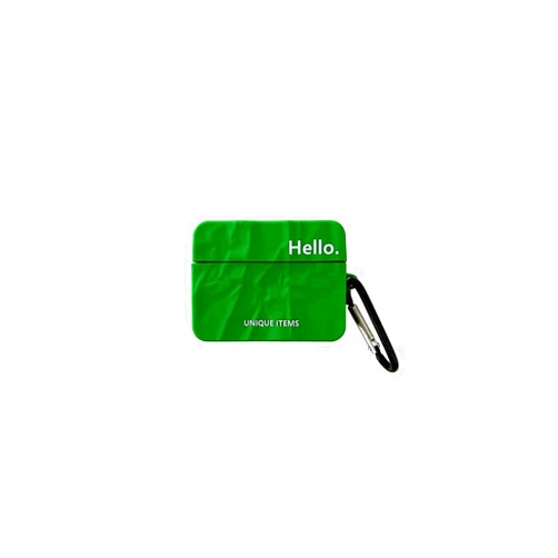 Mecorlux Compatible with AirPods 3rd Generation Case with Stylish Square Pleated. (Green)