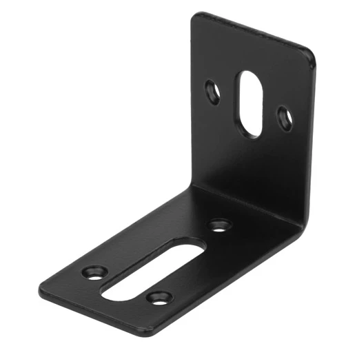 GBGS 10 Pack Black Adjustable L Corner Braces with Slot, Steel Metal Joint 3¼