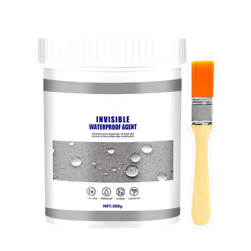 Teamoda Super Strong Invisible Waterproof Anti-Leakage Agent, Transparent Waterproof Glue for Outdoors, Waterproof Insulation Sealant Clear, Super Strong Adhesive Seal Coating (B - 300g)