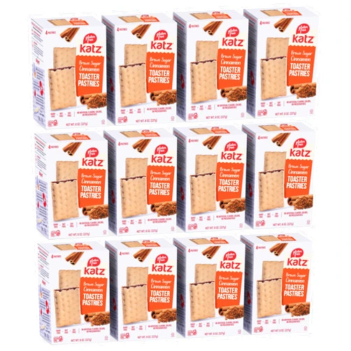 Katz Gluten Free Toaster Pastries. Cinnamon. Easy Breakfast Food Or Anytime Healthy Snacks For Adults & Kids. Gluten Free. Dairy Free, Nut Free, Peanut Free, Soy Free 8 OZ (Pack Of 12)