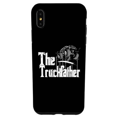 Funny and Unique Monster Truck Distressed Designs Monster Truck Jam Truckfather - Funny Dad Father UTE Pickup Case for iPhone XS Max